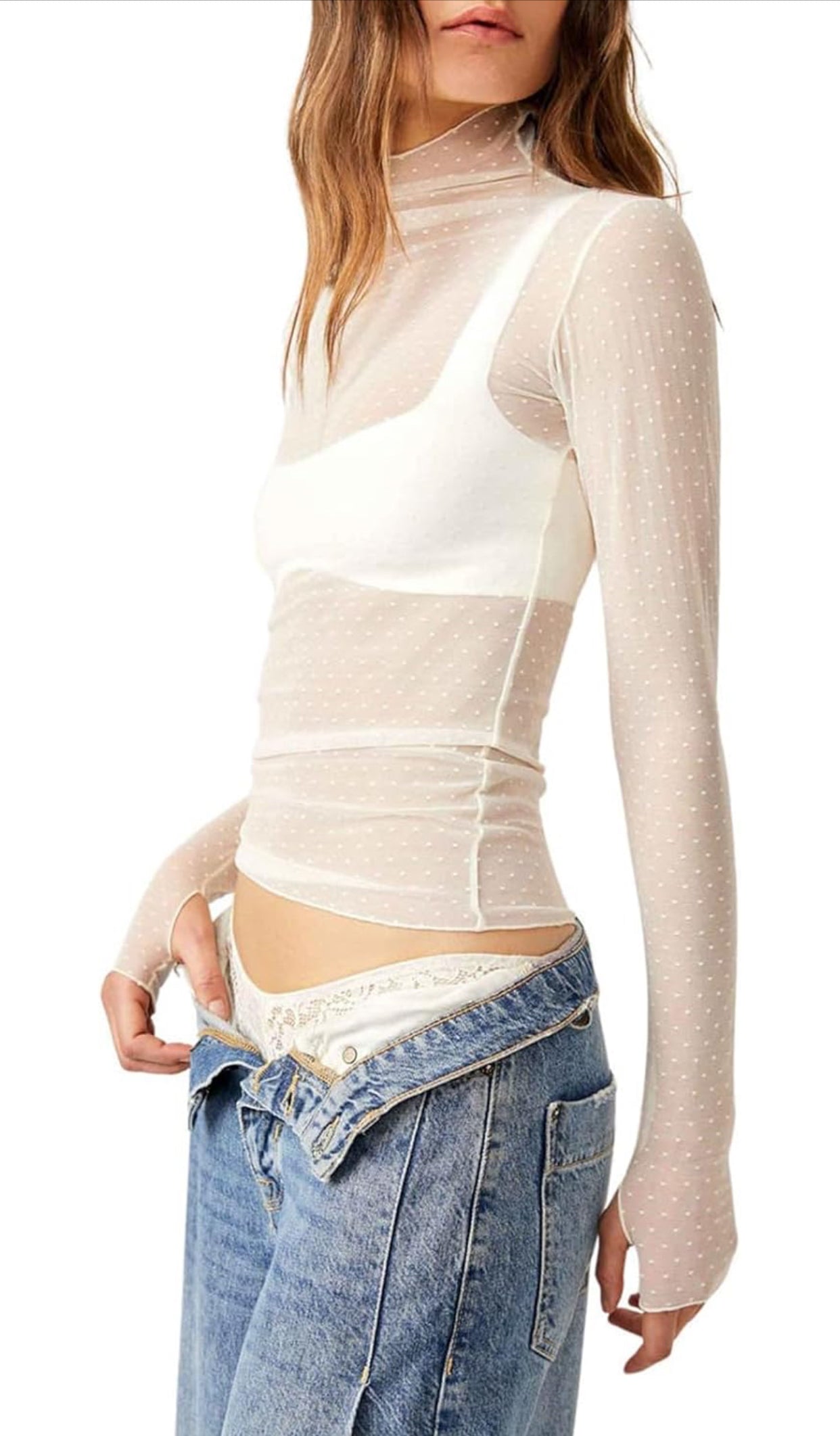 POLKA MESH TOP