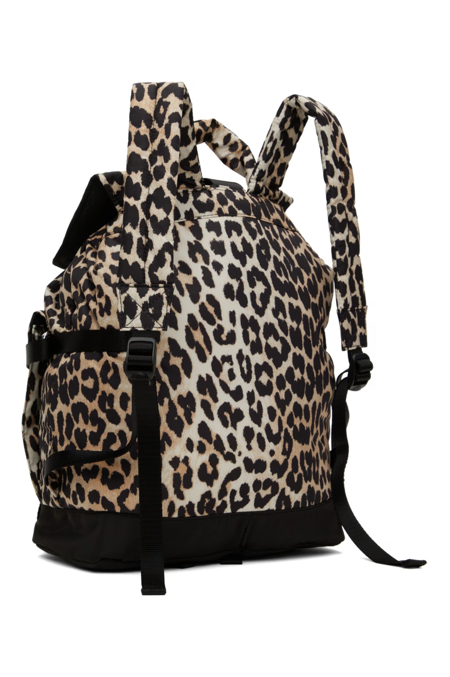 GANNI LEOPARD BACKPACK