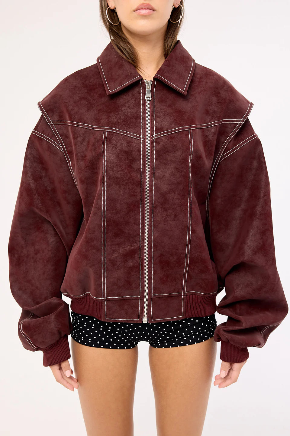 SUEDE VIBES BOMBER
