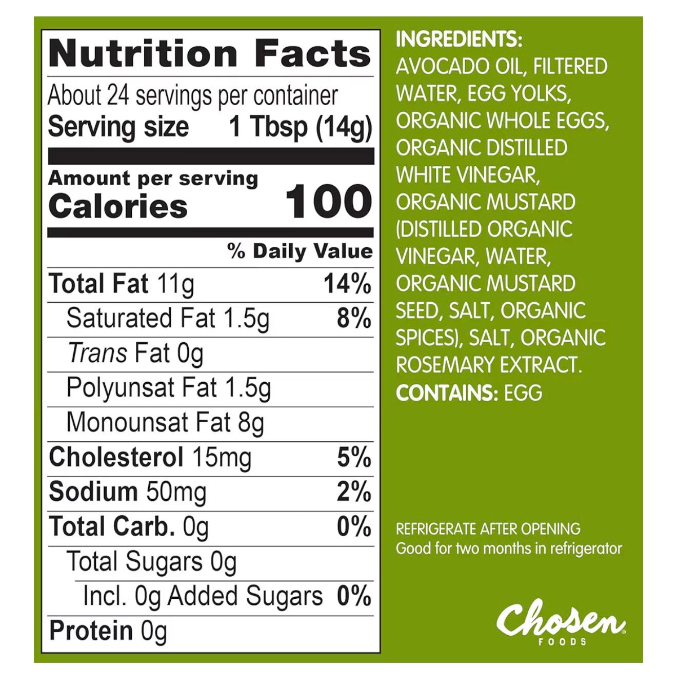 CHOSEN FOODS