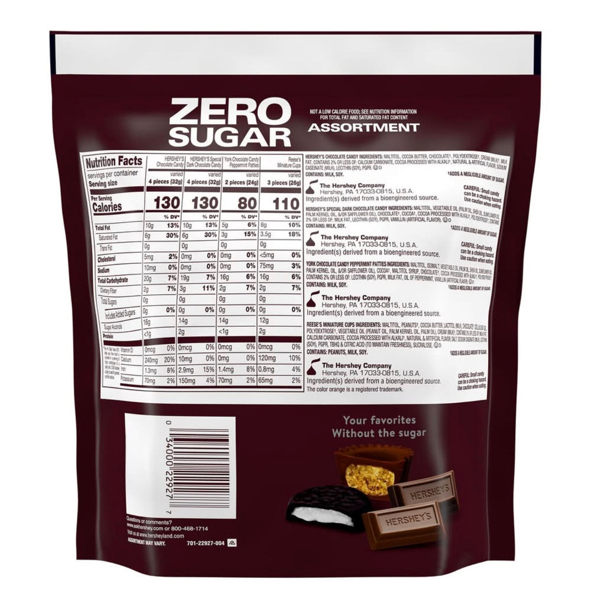 HERSHEY’S ZERO SUGAR