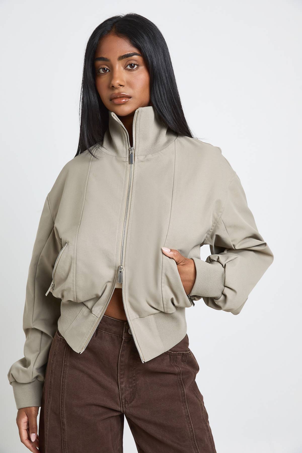 ZIP BOMBER JACKET