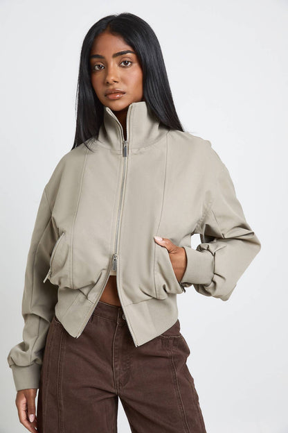 ZIP BOMBER JACKET