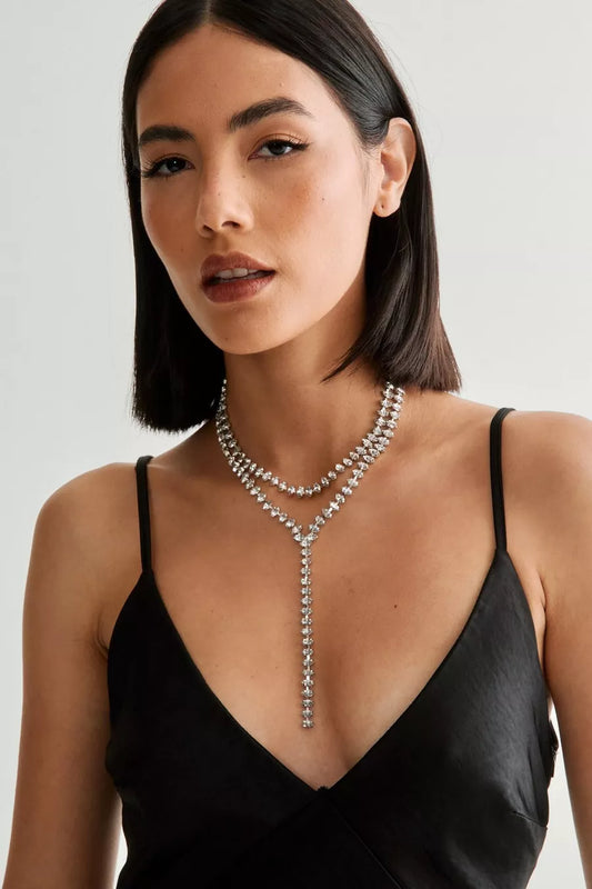 COLLAR LAYERED DIAMANTE