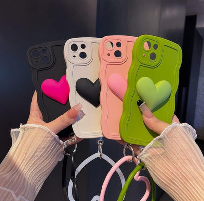 3D LOVE HEART IPHONE CASE