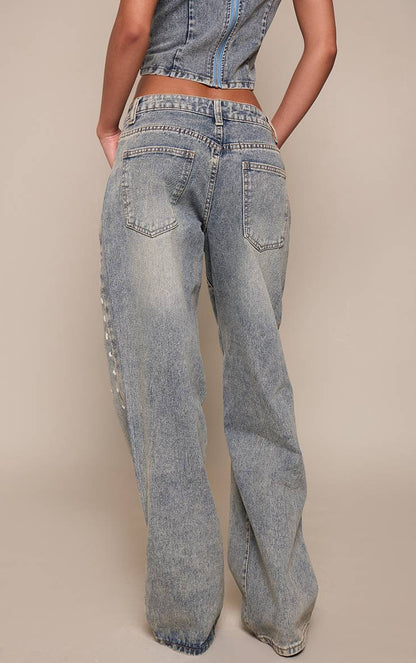 STUDDED LOVERS JEANS