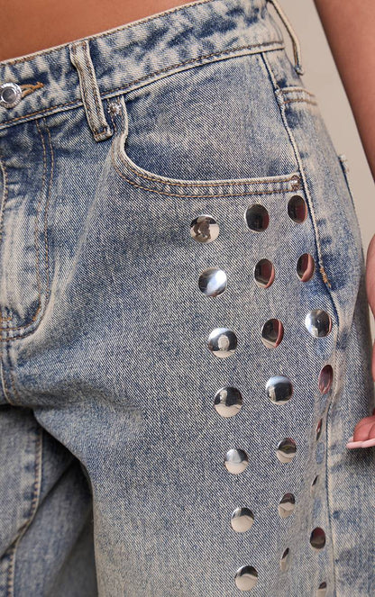 STUDDED LOVERS JEANS
