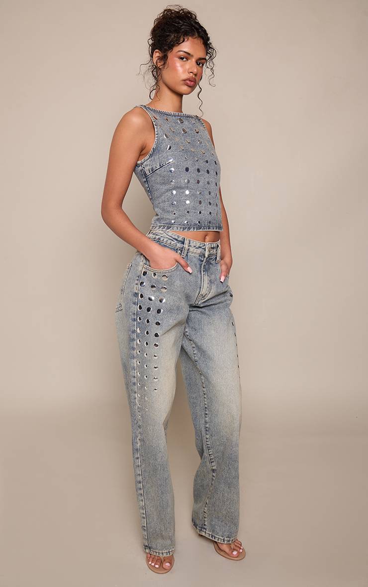 STUDDED LOVERS JEANS