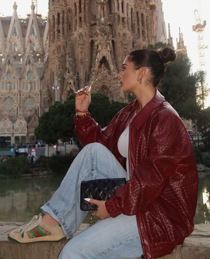 BURGUNDY OVERSIZED