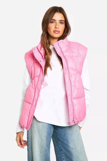 PINK PUFFER GILET