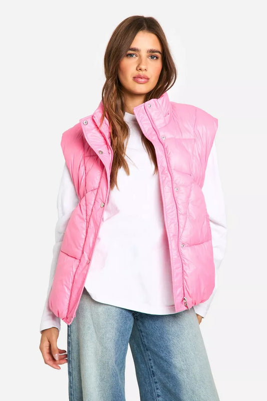 PINK PUFFER GILET