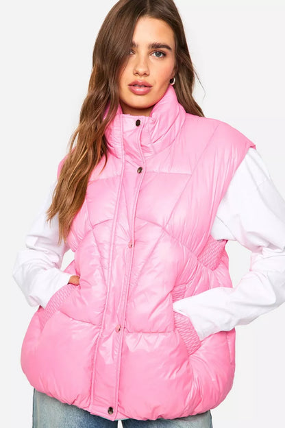 PINK PUFFER GILET
