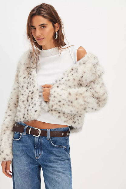 FUR HOODED JACKET