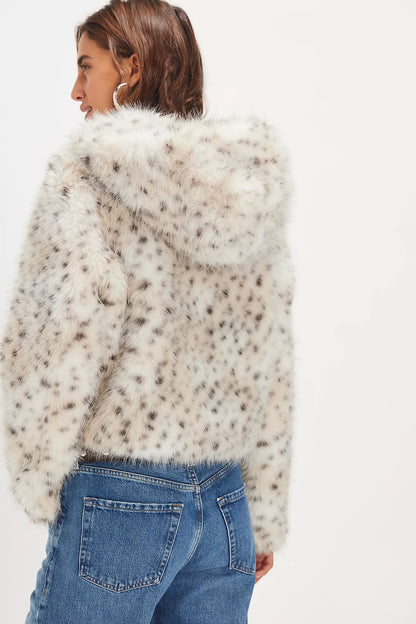 FUR HOODED JACKET