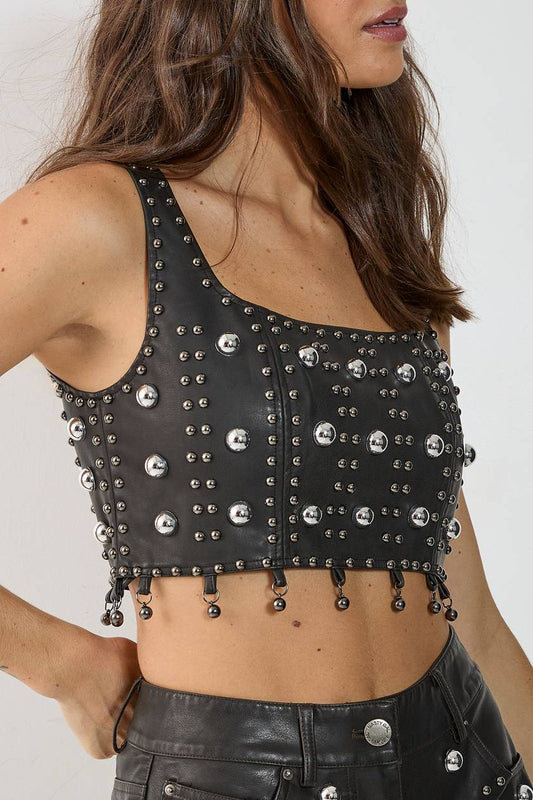 STUDDED PARTY TOP